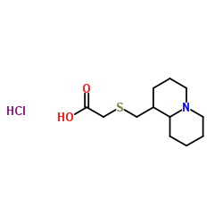 [(Octahydro-2H-quinolizin-1-ylmethyl)sulfanyl]acetic acid hydrochloride (1:1)结构式