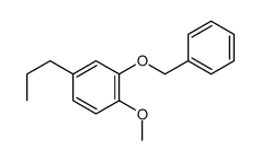 1-methoxy-2-phenylmethoxy-4-propylbenzene Structure