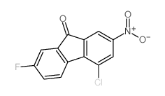 9H-Fluoren-9-one,4-chloro-7-fluoro-2-nitro-结构式