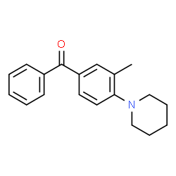 (3-methyl-4-(piperidin-1-yl)phenyl)(phenyl)methanone Structure