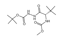 Tert-butyl 2-{(2S)-2-[(methoxycarbonyl)amino]-3,3-dimethylbutanoyl}hydrazinecarboxylate图片