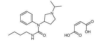 Urea, 3-butyl-1-(1-isopropyl-3-pyrrolidinyl)-1-phenyl-, fumarate (1:1)结构式