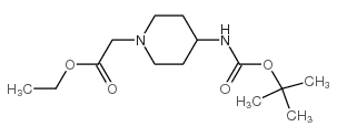 (4-Boc-Amino-piperidin-1-yl)acetic acid ethylester图片