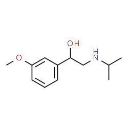 1-(3-methoxyphenyl)-2-(propan-2-ylamino)ethanol structure