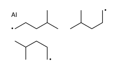 Tris(4-methylpentyl)aluminum结构式