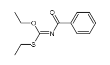 benzoyl-thiocarbonimidic acid diethyl ester Structure