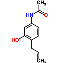 N-(4-Allyl-3-hydroxyphenyl)acetamide结构式