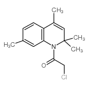 2-氯-1-(2,2,4,7-四甲基-2H-喹啉-1-基)-乙酮结构式