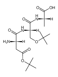 H-Asp(OBut)-Ser(But)-Ala-OH Structure