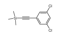 2-(3,5-dichlorophenyl)ethynyl-trimethylsilane结构式