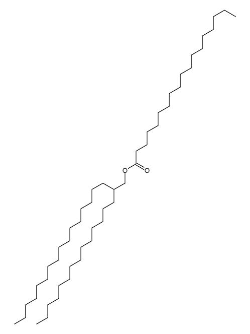 2-tetradecyloctadecyl octadecanoate结构式