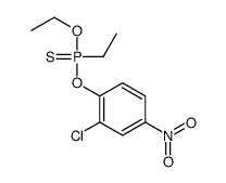 Ethylphosphonothioic acid O-(2-chloro-4-nitrophenyl)O-ethyl ester结构式