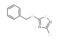 3-氯-5-[(苯基甲基)硫代]-1,2,4-噻二唑结构式