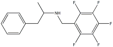 α-Methyl-N-[(pentafluorophenyl)methyl]benzeneethanamine结构式