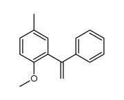 1-methoxy-4-methyl-2-(1-phenyl-vinyl)-benzene结构式