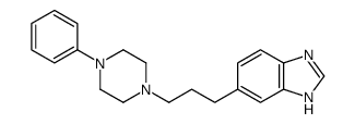 6-[3-(4-phenylpiperazin-1-yl)propyl]-1H-benzimidazole结构式