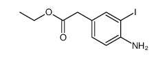 (4-amino-3-iodophenyl)acetic acid ethyl ester结构式