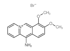 Benzo[b]quinolizinium, 11-amino-7,8-dimethoxy-, bromide picture