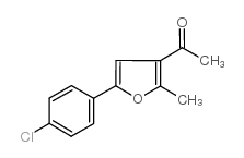 1-[5-(4-chlorophenyl)-2-methyl-3-furyl]ethan-1-one structure