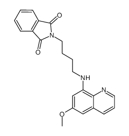 N-[4-(6-methoxy-[8]quinolylamino)-butyl]-phthalimide结构式