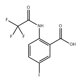 5-Iodo-2-(2,2,2-trifluoroacetamido)benzoic acid Structure