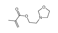 2-(1,3-Oxazolidin-3-yl)ethyl methacrylate结构式