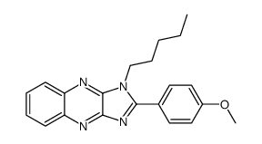 2-(4-methoxyphenyl)-3-pentylimidazo[4,5-b]quinoxaline Structure