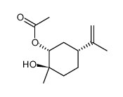 (+)-1-Hydroxy-neo-dihydrocarveyl-acetat结构式