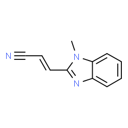 2-Propenenitrile,3-(1-methyl-1H-benzimidazol-2-yl)-(9CI)结构式