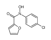 N-(4-chlorophenyl)-N-hydroxyfuran-2-carboxamide结构式