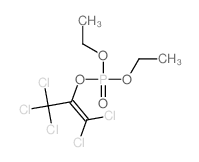 1,1,3,3,3-pentachloro-2-diethoxyphosphoryloxy-prop-1-ene Structure