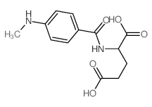 N-[4-(Methylamino)benzoyl]-L-glutamic Acid Structure