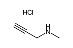 N-methylpropargylamine hydrochloride结构式