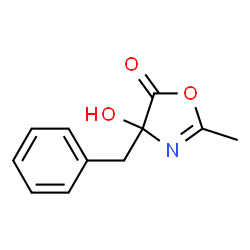 5(4H)-Oxazolone,4-hydroxy-2-methyl-4-(phenylmethyl)-结构式