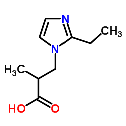 3-(2-ETHYL-IMIDAZOL-1-YL)-2-METHYL-PROPIONIC ACID structure