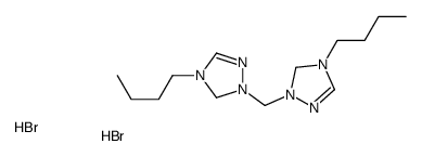 4-butyl-1-[(4-butyl-1,5-dihydro-1,2,4-triazol-1-ium-1-yl)methyl]-1,5-dihydro-1,2,4-triazol-1-ium,dibromide结构式