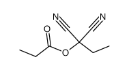 Ethyl(1-oxopropoxy)propanedinitrile picture