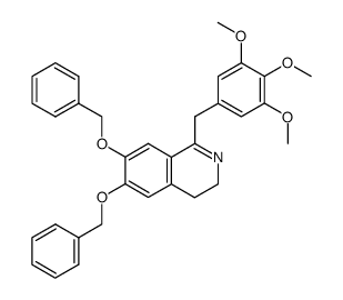 1-(3',4',5'-Trimethoxybenzyl)-6,7-dibenzyloxy-3,4-dihydroisochinolin结构式