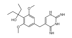 3-[4-[(2,4-diaminopyrimidin-5-yl)methyl]-2,6-dimethoxyphenyl]pentan-3-ol Structure