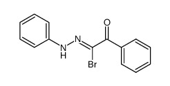 1-bromo-2-phenylglyoxal 1-phenyhydrazone Structure