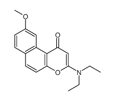 3-(diethylamino)-9-methoxybenzo[f]chromen-1-one Structure