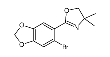 2-(6-bromo-1,3-benzodioxol-5-yl)-4,4-dimethyl-5H-1,3-oxazole Structure