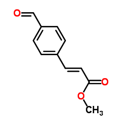 Methyl (2E)-3-(4-formylphenyl)acrylate Structure