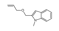 1-methyl-2-(prop-2-enoxymethyl)indole结构式