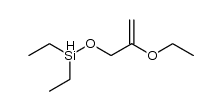 1-Diethylsiloxyl-2-ethoxy-2propen Structure