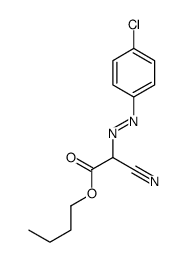 butyl 2-[(4-chlorophenyl)diazenyl]-2-cyanoacetate结构式