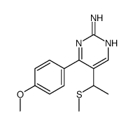 4-(4-methoxyphenyl)-5-(1-methylsulfanylethyl)pyrimidin-2-amine Structure