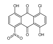 1-chloro-4,8-dihydroxy-5-nitroanthracene-9,10-dione结构式