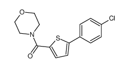 [5-(4-chlorophenyl)thiophen-2-yl]-morpholin-4-ylmethanone Structure