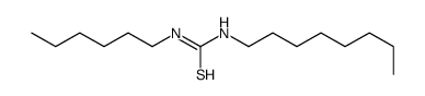 1-hexyl-3-octylthiourea Structure